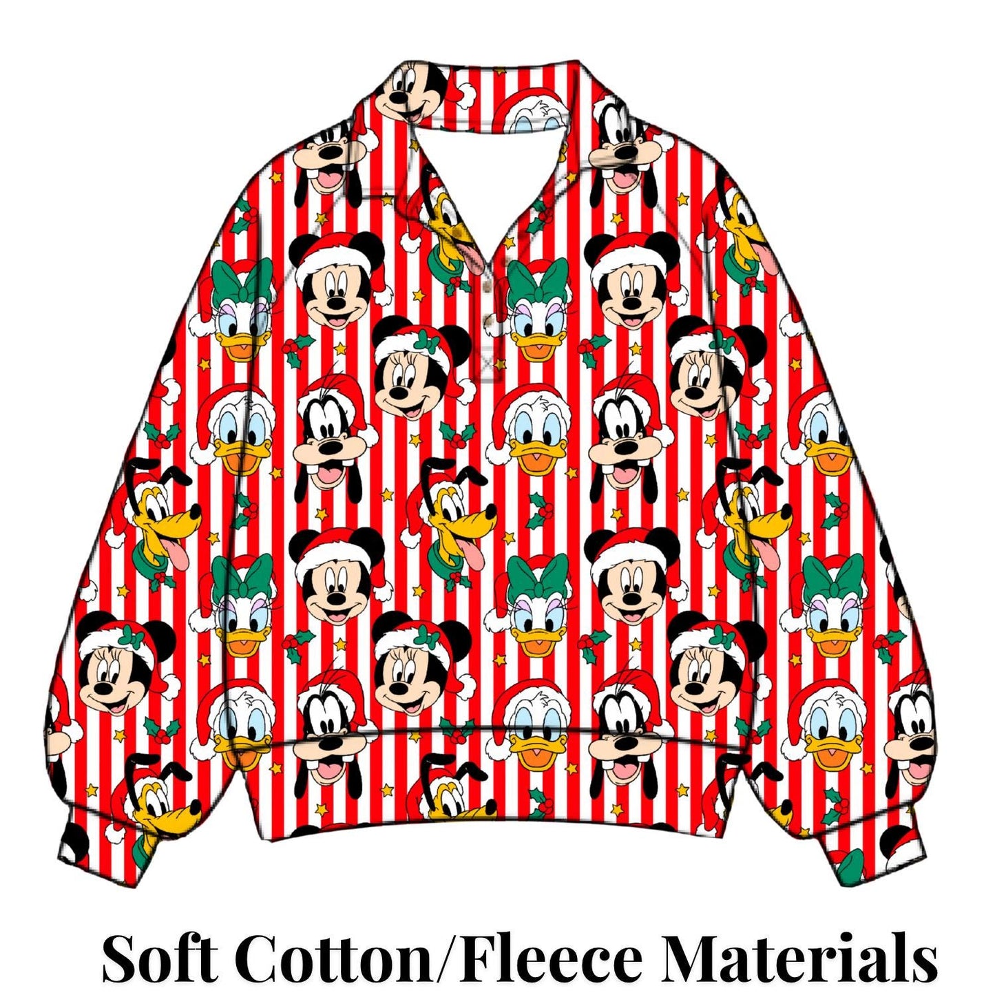 PREORDER Christmas Friends Quarter Zip | Disney Christmas Pullover | Unisex Holiday Sweatshirt | Matching Family