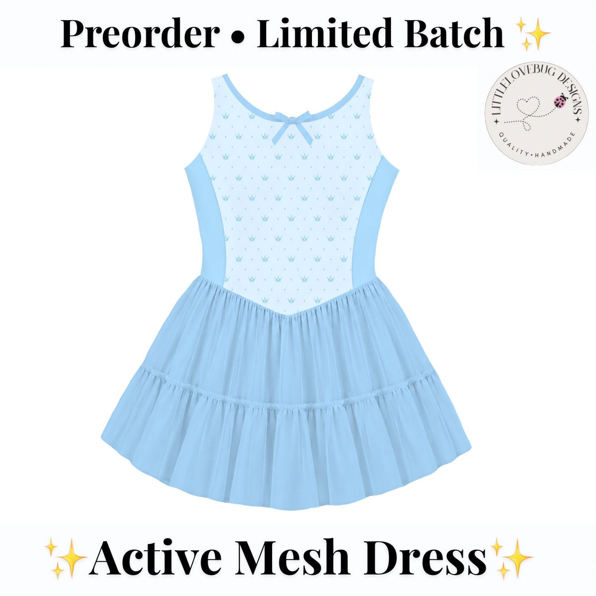 Cinderella Inspired Sleeveless Mommy and Me Active Mesh Twirl Dress listing photo 1