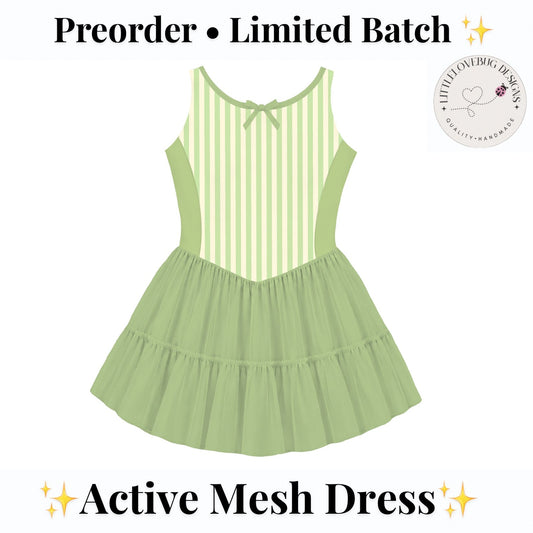 Tiana Inspired Sleeveless Mommy and Me Active Mesh Twirl Dress listing photo 1