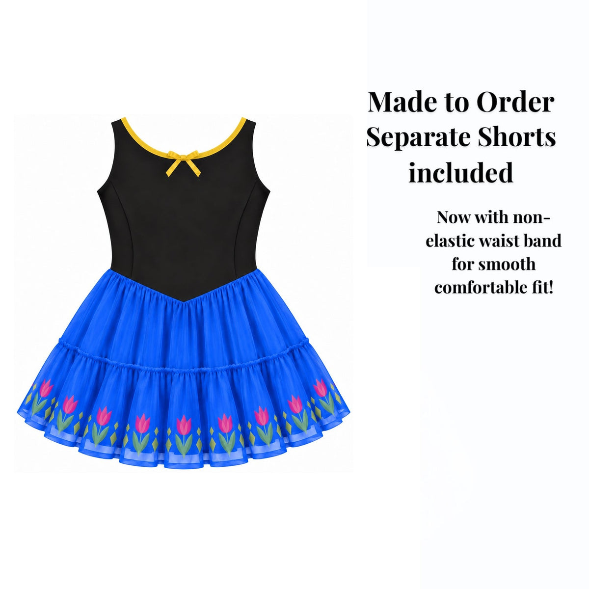 Anna Inspired Sleeveless Mommy and Me Active Mesh Twirl Dress listing photo 3