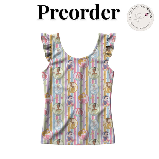 Preorder Princess Active Ruffle Sleeve Tank Top