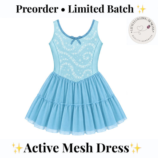 Elsa Inspired Sleeveless Mommy and Me Active Mesh Twirl Dress listing photo 1