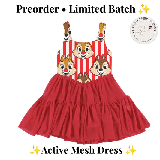 Preorder Chip and Dale Active Mesh Dress with Separate Shorts