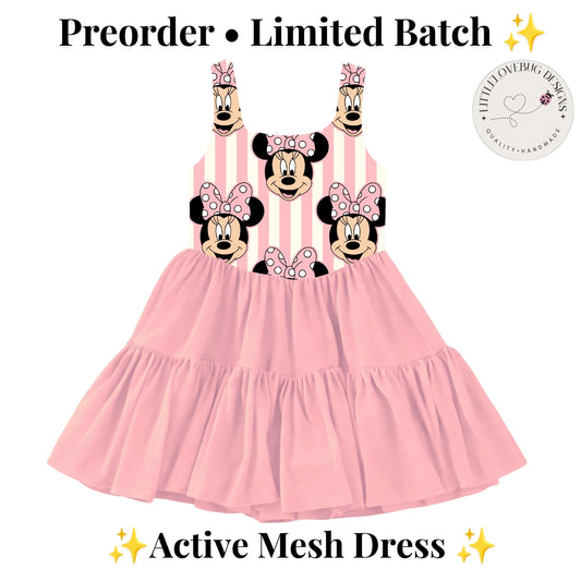 Preorder Minnie Active Mesh Dress with Separate Shorts