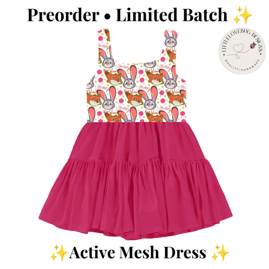 Preorder Zootopia Active Mesh Dress with Separate Shorts