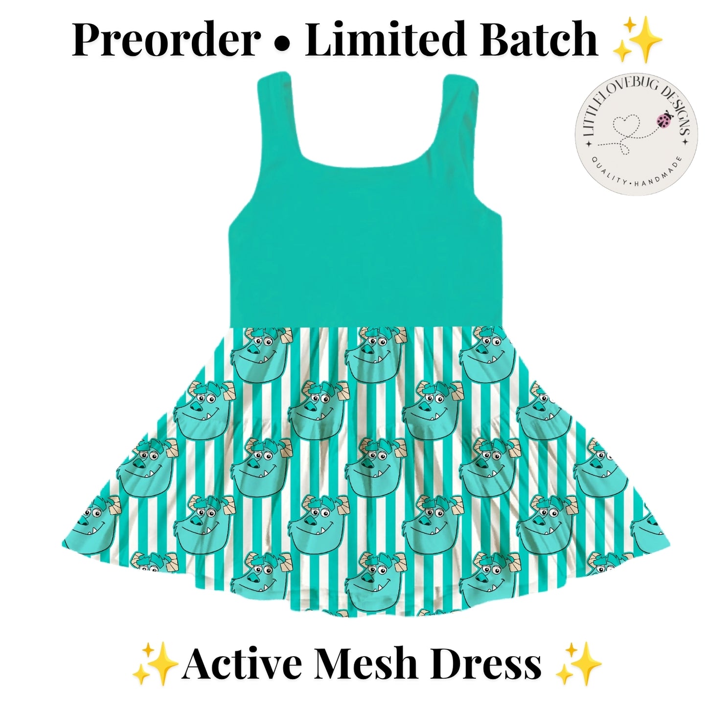 Preorder Sully Active Printed Mesh Dress with Separate Shorts