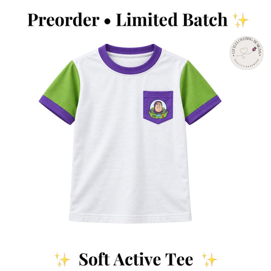 Toy Story Buzz Lightyear Soft Active Tee for Adults and Kids listing photo 1