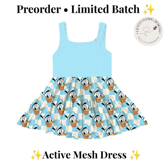 Preorder Donald Active Printed Mesh Dress with Separate Shorts