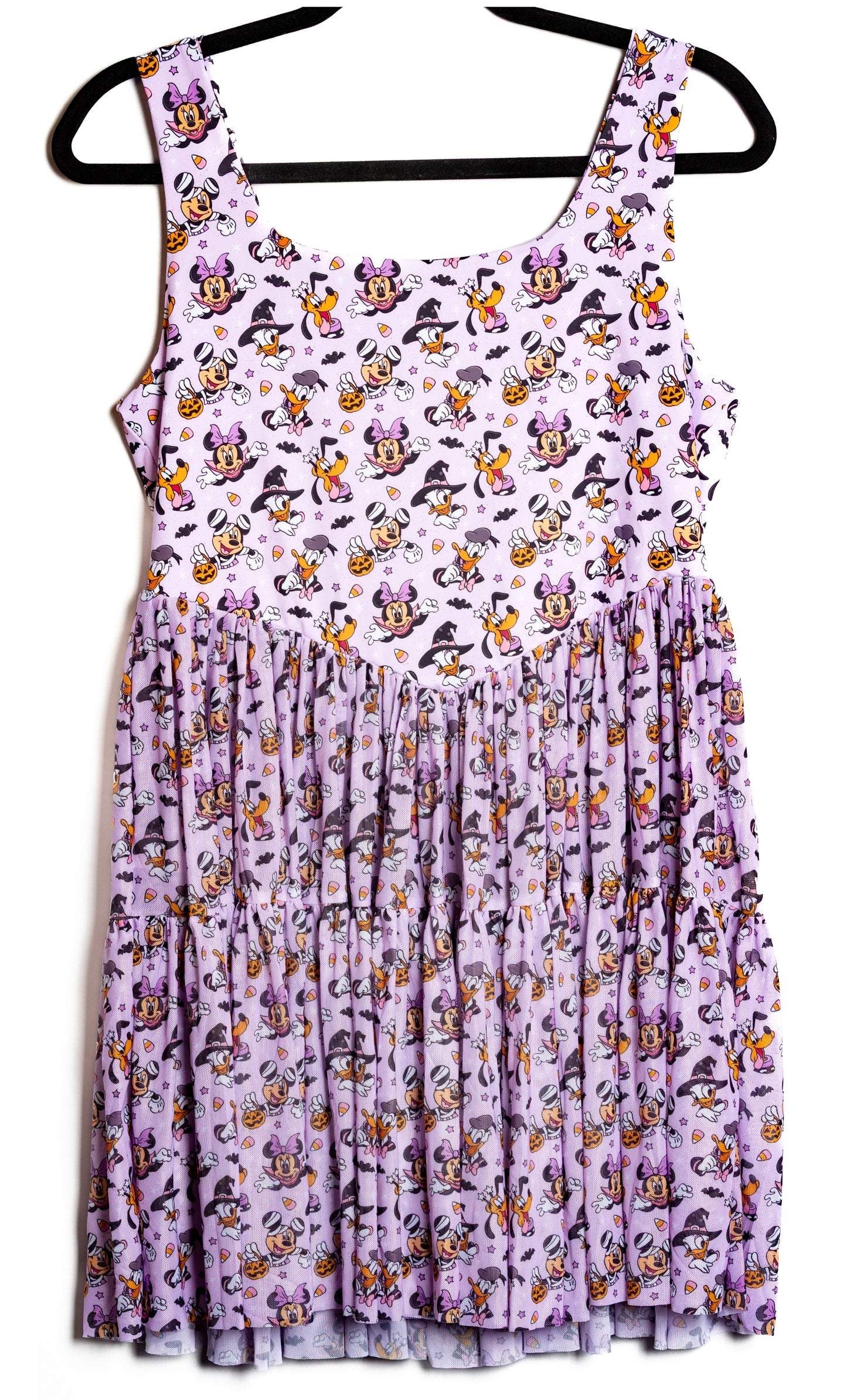 Preorder Halloween Mickey and Friends Active Printed Mesh Dress with Separate Shorts