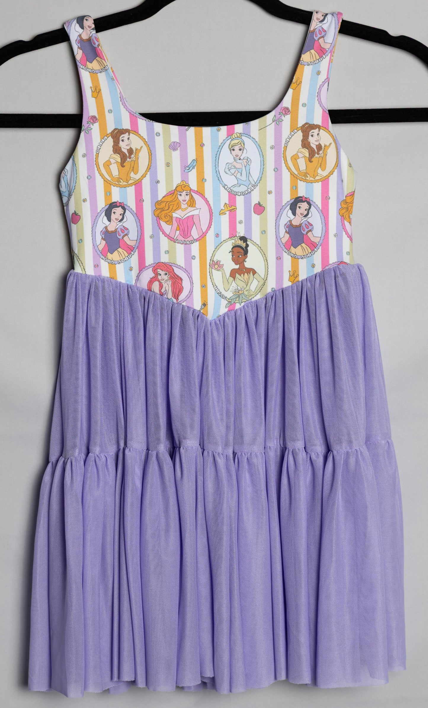 Preorder Princess Stripes Active Mesh Dress with Separate Shorts