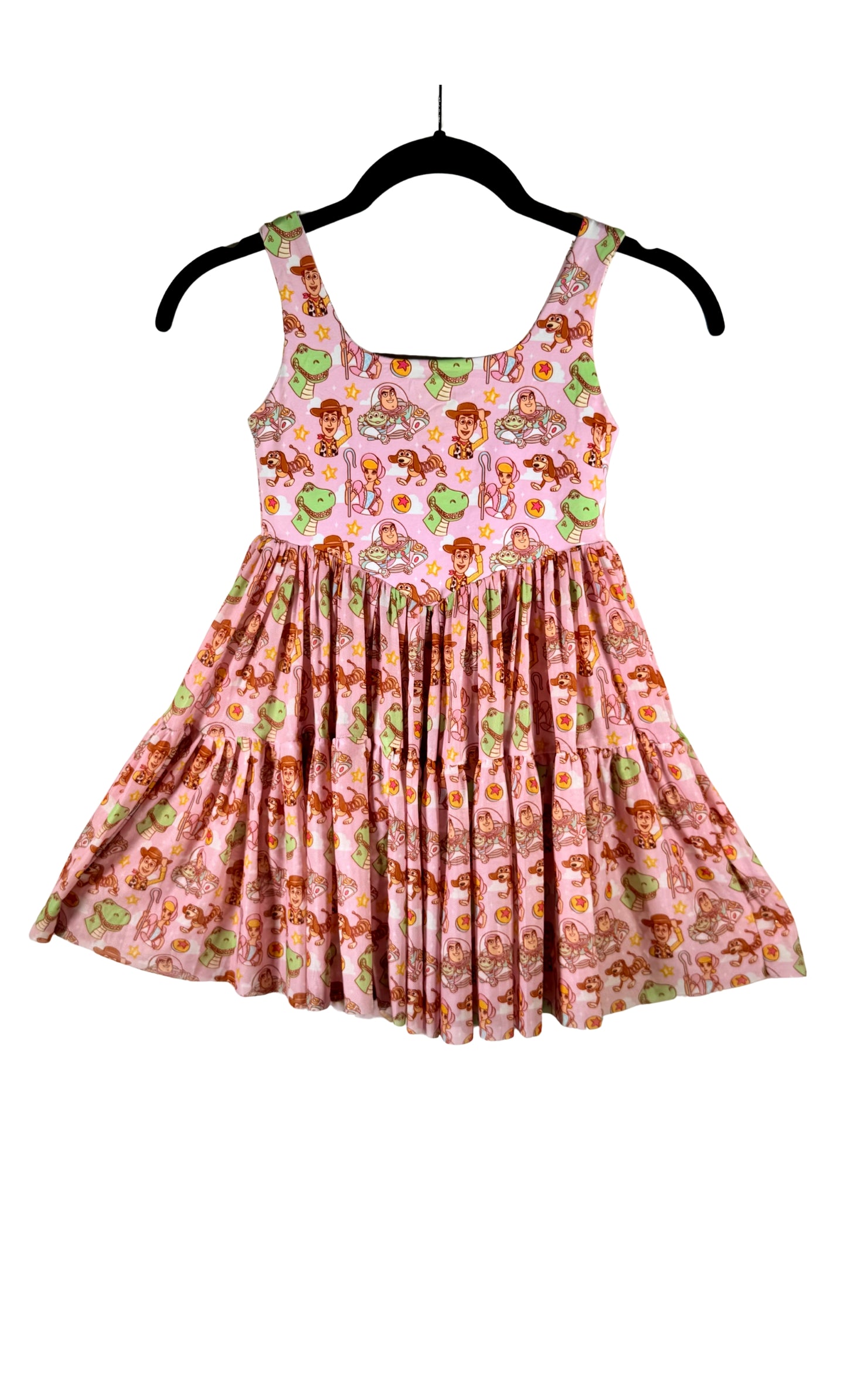 Preorder Pink Toy Story Printed Mesh Active Dress with Separate Shorts