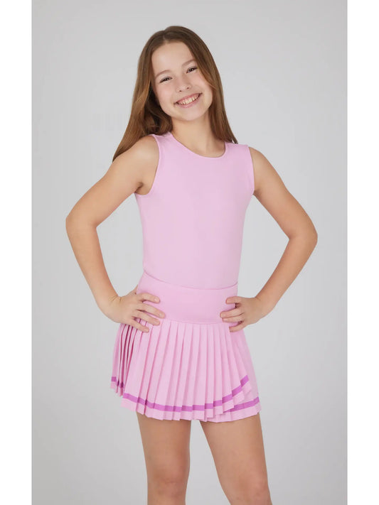 Girls Lux Tank and Pleated Tennis Skirt - Set