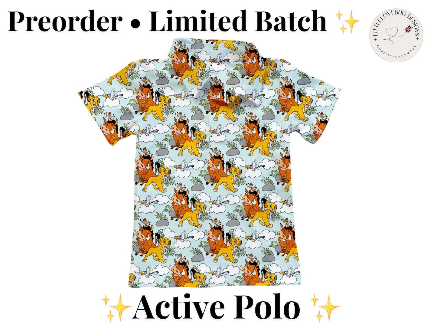 Preorder Simba Lion King Performance Polo