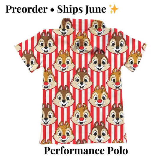 Preorder Chip and Dale  Performance Polo
