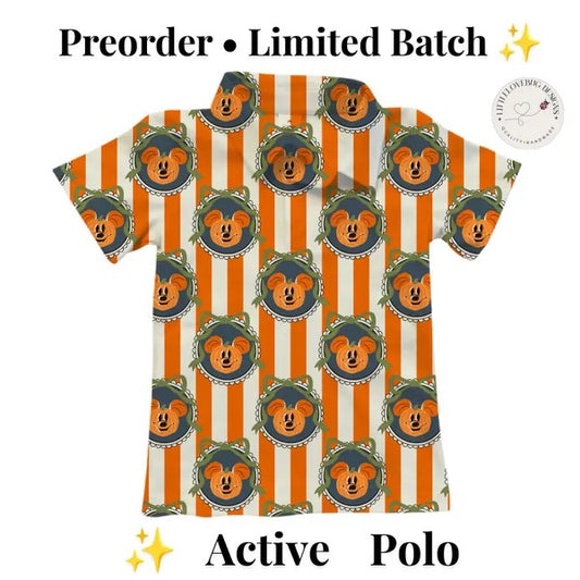 Preorder Mickey Pumpkin Performance Polo