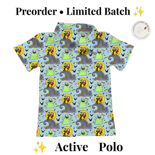 Preorder Nightmare Before Christmas Halloween Performance Polo