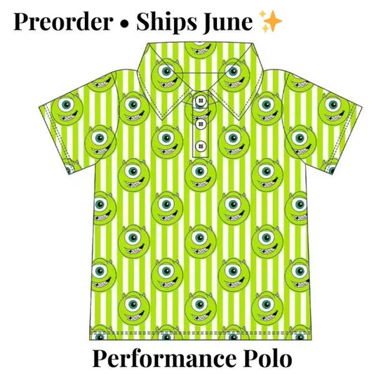 Preorder Mike Wazowski  Performance Polo