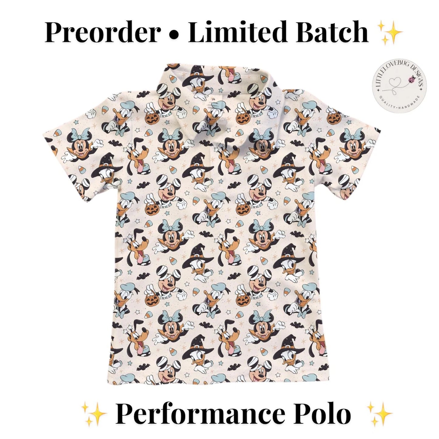 Preorder Halloween Mickey and Friends  Performance Polo