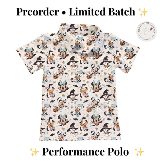 Preorder Halloween Mickey and Friends  Performance Polo