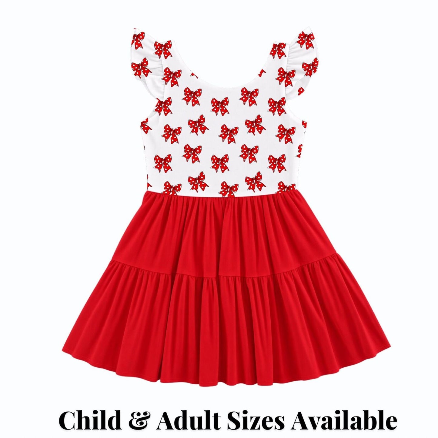 PREORDER Minnie Red Bow Active Mesh Twirl Dress with Separate Shorts | Classic Polka Dot Disney Park Outfit