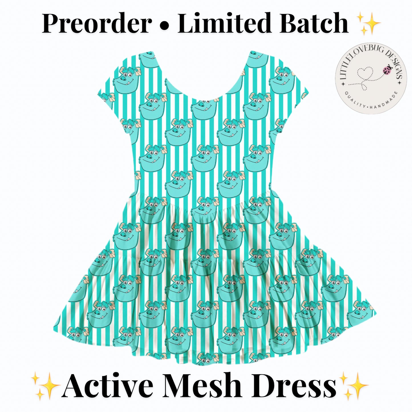 Preorder Sulley Active Mesh Dress with Separate Shorts