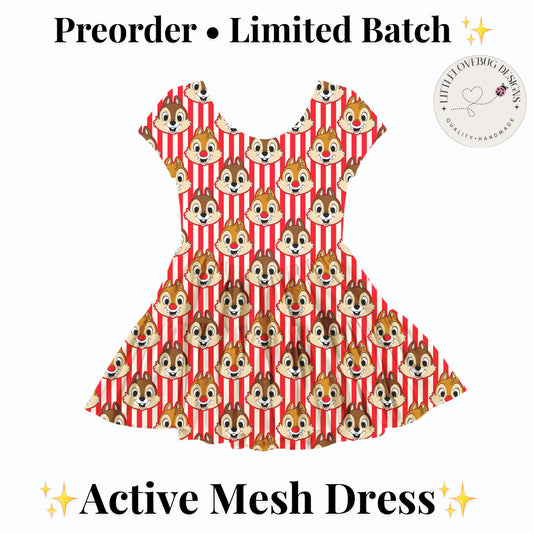 Preorder Chip and Dale Active Mesh Dress with Separate Shorts