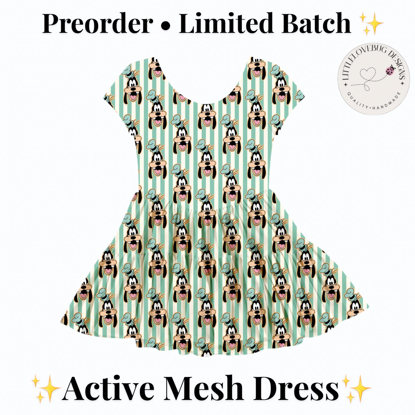 Preorder Goofy Active Mesh Dress with Separate Shorts