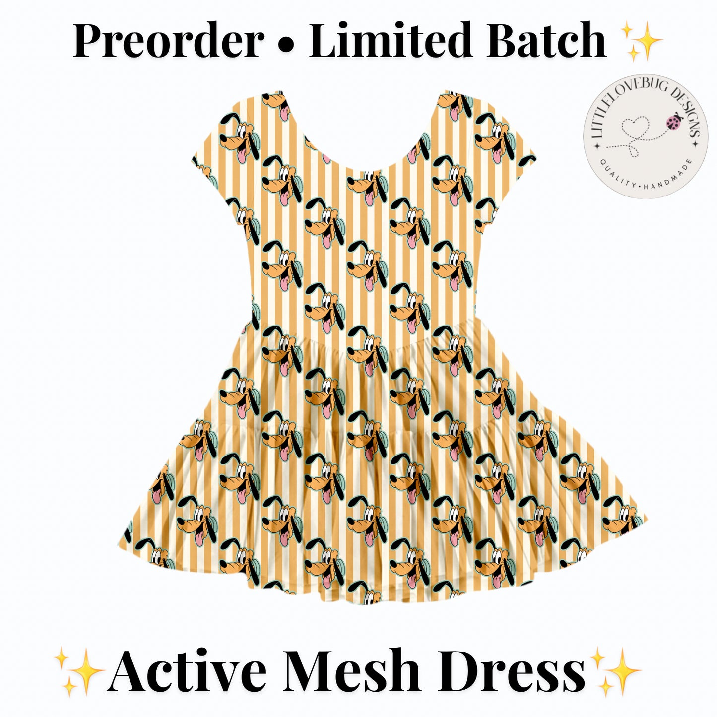Preorder Pluto Active Mesh Dress with Separate Shorts