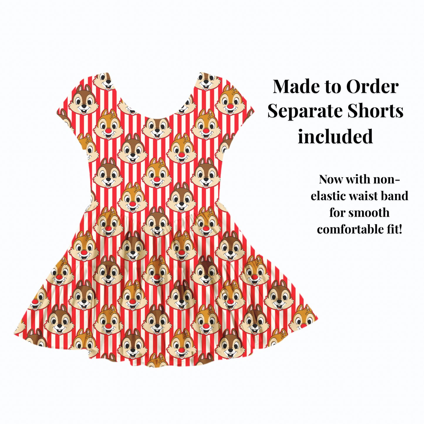 Preorder Chip and Dale Active Mesh Dress with Separate Shorts