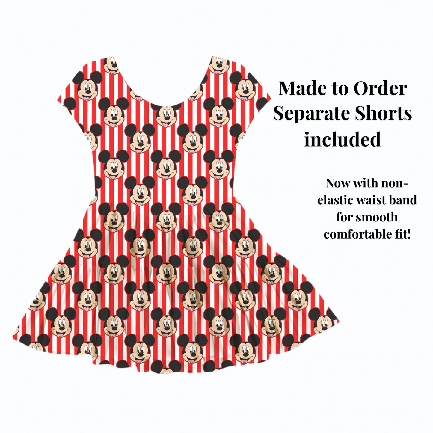 Preorder Mickey Active Mesh Dress with Separate Shorts