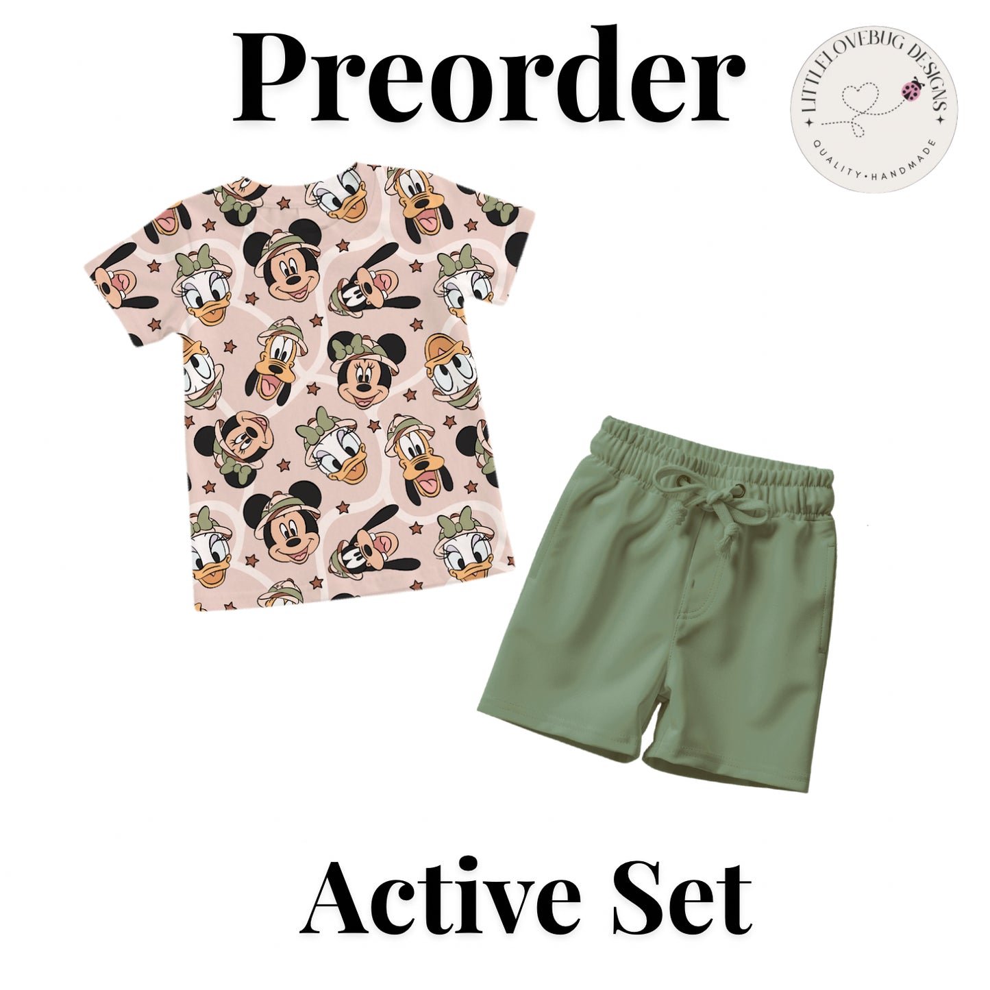 Preorder Safari Friends Boys Active Short Set