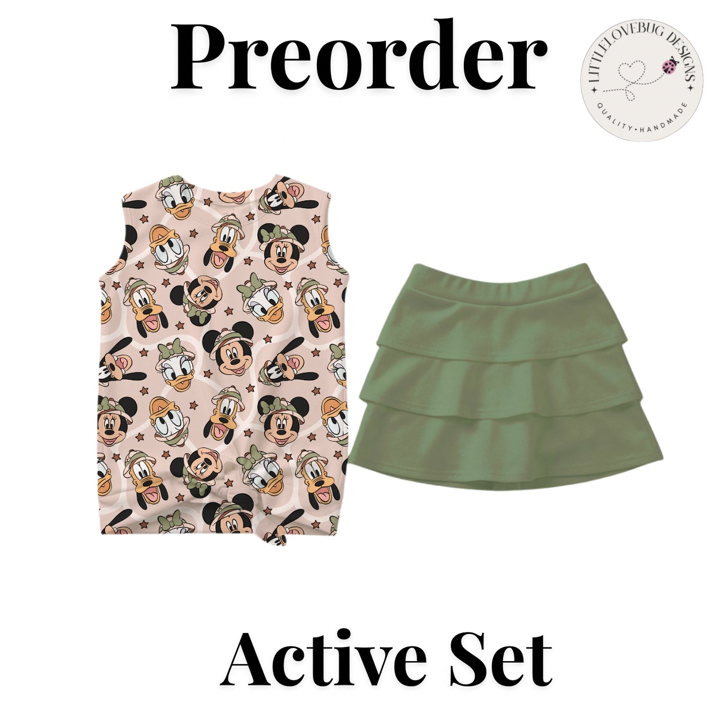 Preorder Safari Friends Active Skort Set