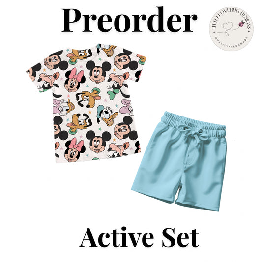 Preorder Classic Character  Friends Boys Active Short Set