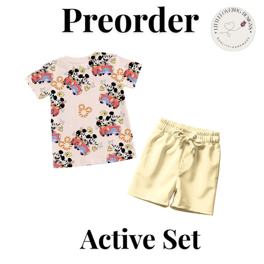 Preorder Runaway Railway Boys Active Short Set