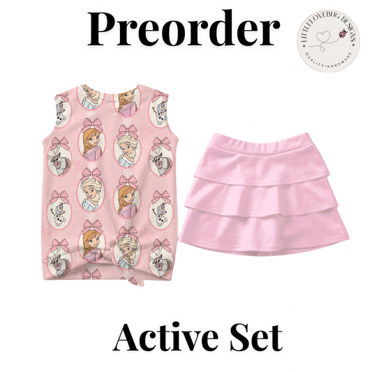 Preorder Elsa Ana Frozen Love Active Skort Set