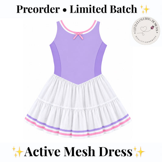 Daisy active mesh twirl dress