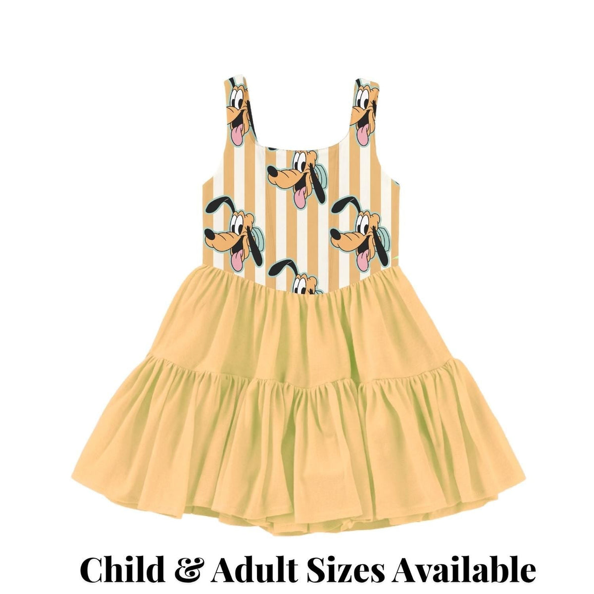 PREORDER Pluto Character Print Active Mesh Twirl Dress | Mommy and Me Park Outfit photo 3