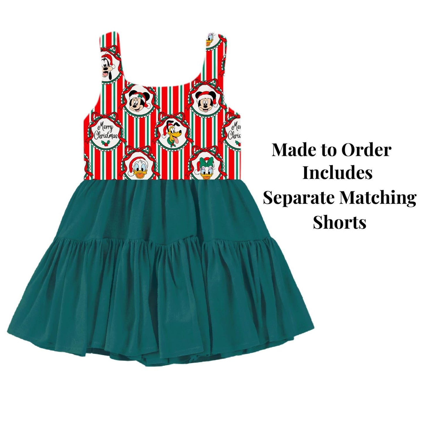 PREORDER Disney Christmas Dress, Holiday Disney Outfit, Christmas Park Outfit