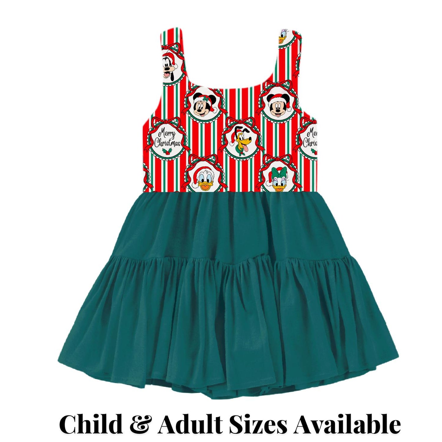 PREORDER Disney Christmas Dress, Holiday Disney Outfit, Christmas Park Outfit