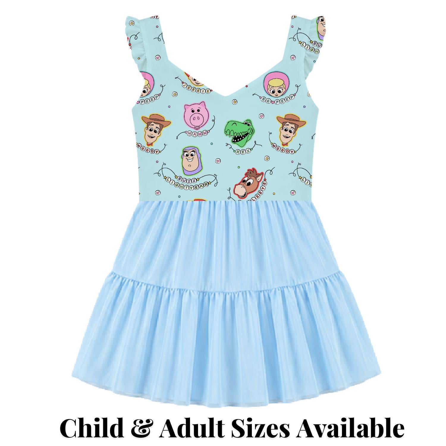 PREORDER Toy Story Disney Outfit V Neck, Toy Story Dress, Disney Athletic Dress, Pixar Outfit for Girls