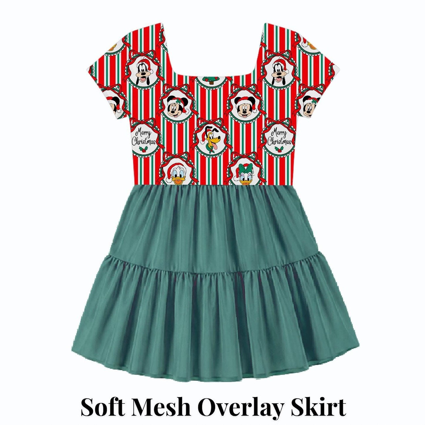 PREORDER Disney Christmas Dress, Short Sleeve, Holiday Disney Outfit, Christmas Park Outfit