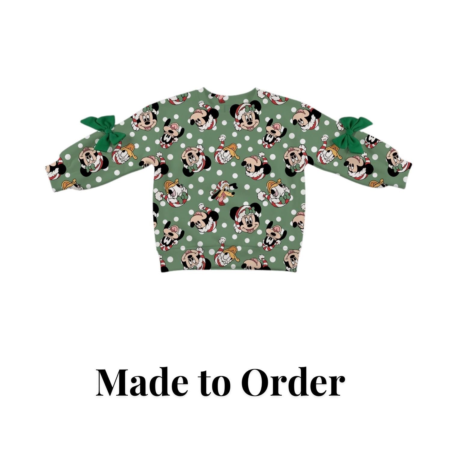 PREORDER Disney Christmas Sweatshirt, Holiday Disney Outfit, Christmas Park Outfit