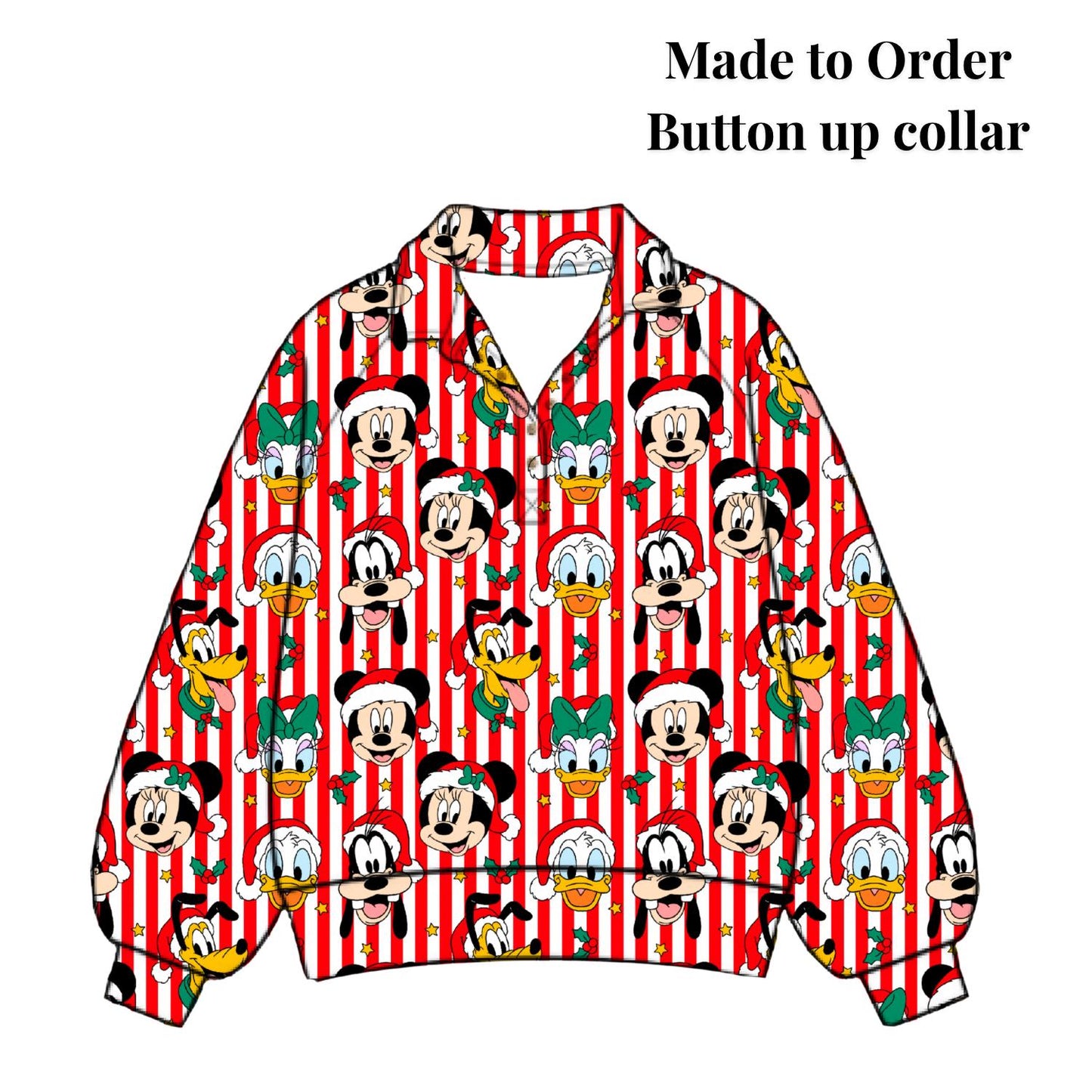 PREORDER Christmas Friends Quarter Zip | Disney Christmas Pullover | Unisex Holiday Sweatshirt | Matching Family