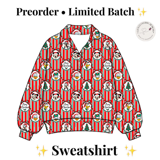 PREORDER Disney Christmas Sweatshirt | Disney Christmas Pullover | Unisex Holiday Sweatshirt | Matching Family