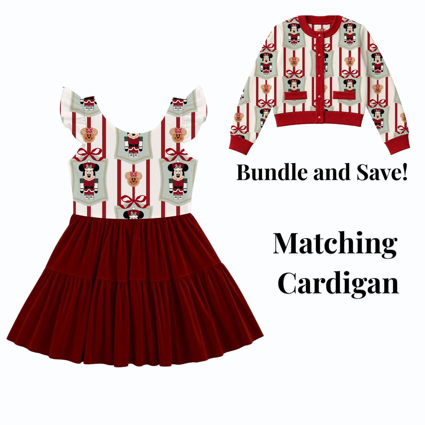 PREORDER Minnie Nutcracker Christmas Active Mesh Twirl Dress with Separate Shorts | Disney Holiday Park Outfit