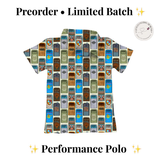 PREORDER Disney Parks Trash Can Performance Polo Shirt | Adult and Child Theme Park Vacation Outfit