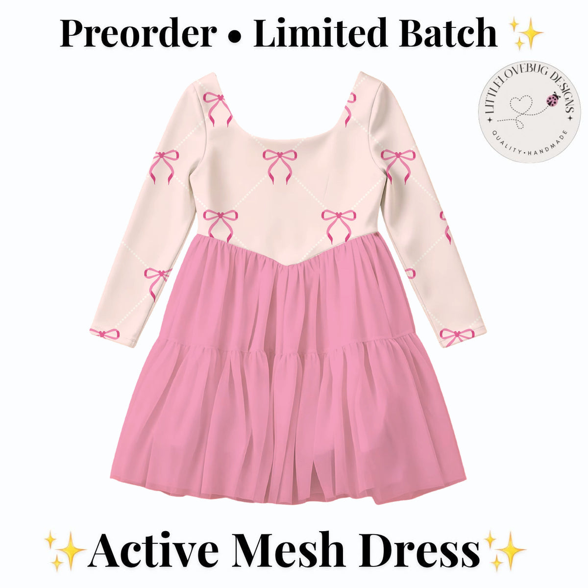 Pink Mouse Bow and Pearl — branded preorder cover — product design mockup