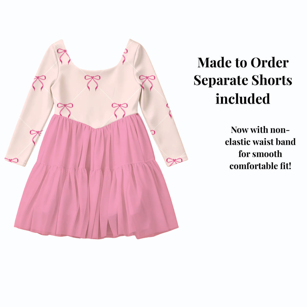 Pink Mouse Bow and Pearl — separate shorts included — product design mockup