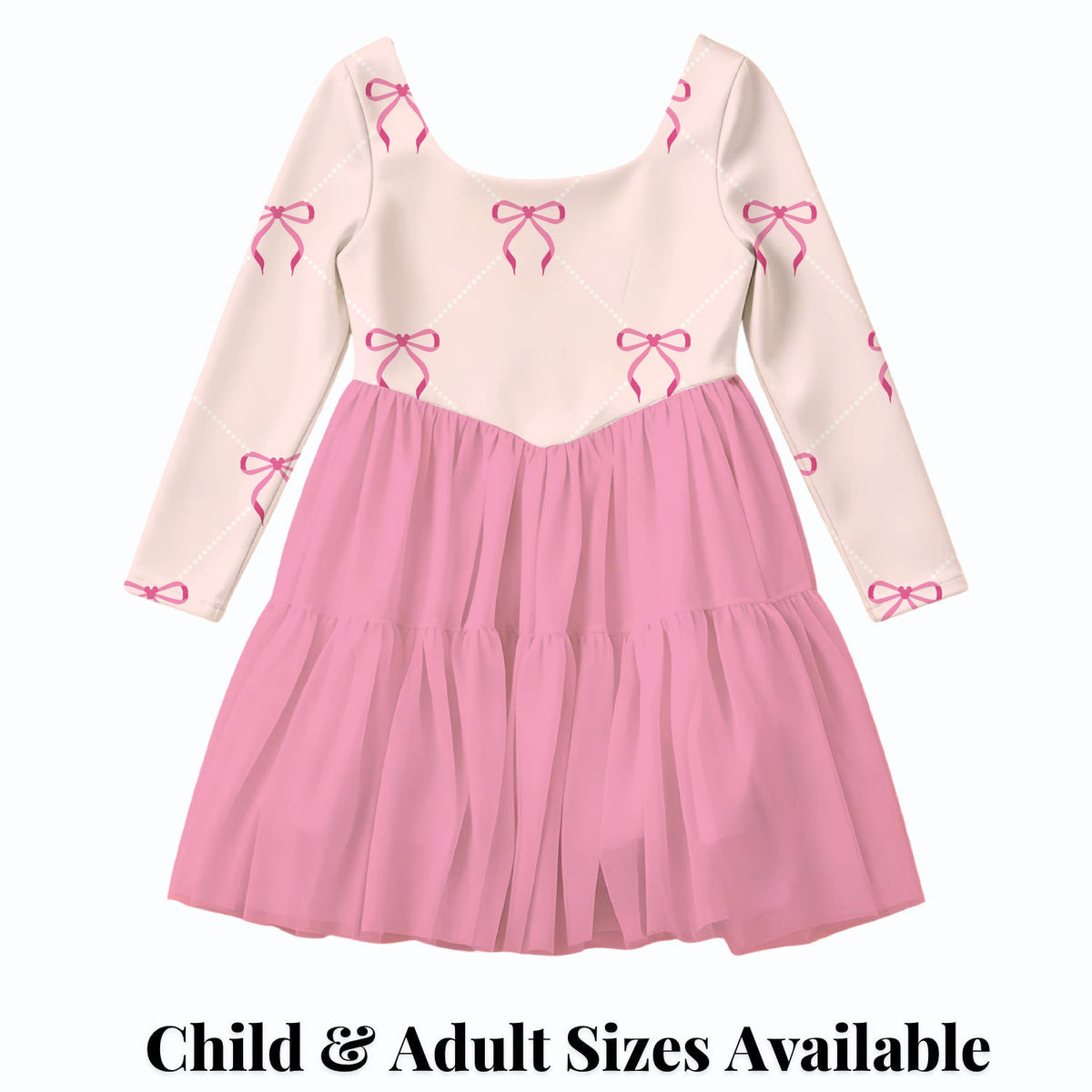 Pink Mouse Bow and Pearl — child and adult sizes — product design mockup