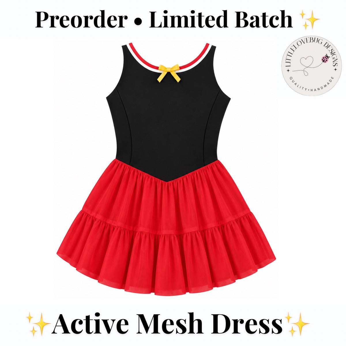 Mickey active mesh twirl dress